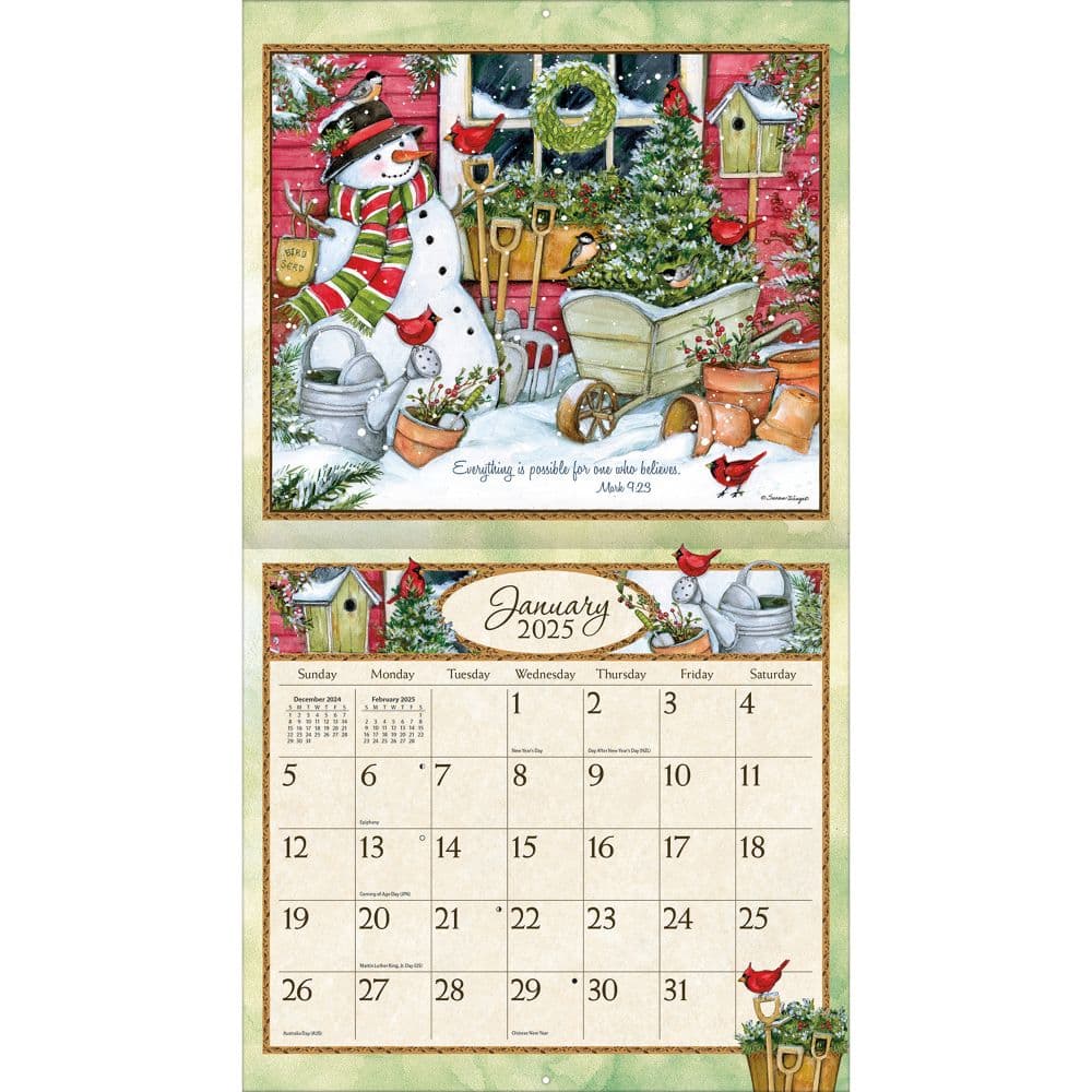 Lang Companies, Bountiful Blessings by Susan Winget 2025 Wall Calendar