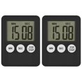 thumbnail image 1 of 2X Temporizador de Cocina con Pantalla Digital LCD Súper Fina, Temporizador de Cocina Cuadrado, Cuenta Regresiva, Reloj Magnético, 1 of 5