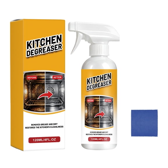 GreaseKiller Heavy Duty Degreasing Spray, Efficient Grease Killer BBQ Grill Cleaner Spray, Fast Acting Cleaner to Eliminate Grease Buildup on Outdoor Grills