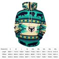 thumbnail image 2 of Colorful Geometric Lines Men's Women Vintage 3D Hooded Sweatshirt - All-Season Loose Fit Streetwear, 2 of 6