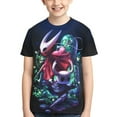 thumbnail image 2 of Hollow Game Kni-ght Silksong Youth T-shirt Short Sleeve Graphic Tops Breathable Shirt Tees, 2 of 9