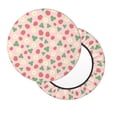 thumbnail image 2 of Fotbe Strawberry And Flowers Stool Covers Round,Waterproof Round Bar Stool Covers Bar Chair Covers Washable Stool Cushion Slipcover for 12-14 Inch Chair-13 inch, 2 of 7
