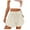 Beige, variant on lmcalzta Womens Sweatshorts Drawstring Elastic High Waisted Loose Fitting Shorts with Pockets Summer Casual Shorts