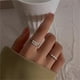 thumbnail image 3 of Anillo de ansiedad para mujeres con cuentas, anillo de perla giratorio de actividad., 3 of 8