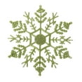 thumbnail image 3 of PULLIMORE 12 PCS Glitter Christmas Hanging Snowflake Ornaments Xmas Tree Party Home Decor (Green), 3 of 9
