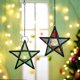 thumbnail image 4 of 2024 Moroccan Lantern Decorative Pendant - Stained Glass Candle Light Window Pendant Living Room Balcony, 4 of 5