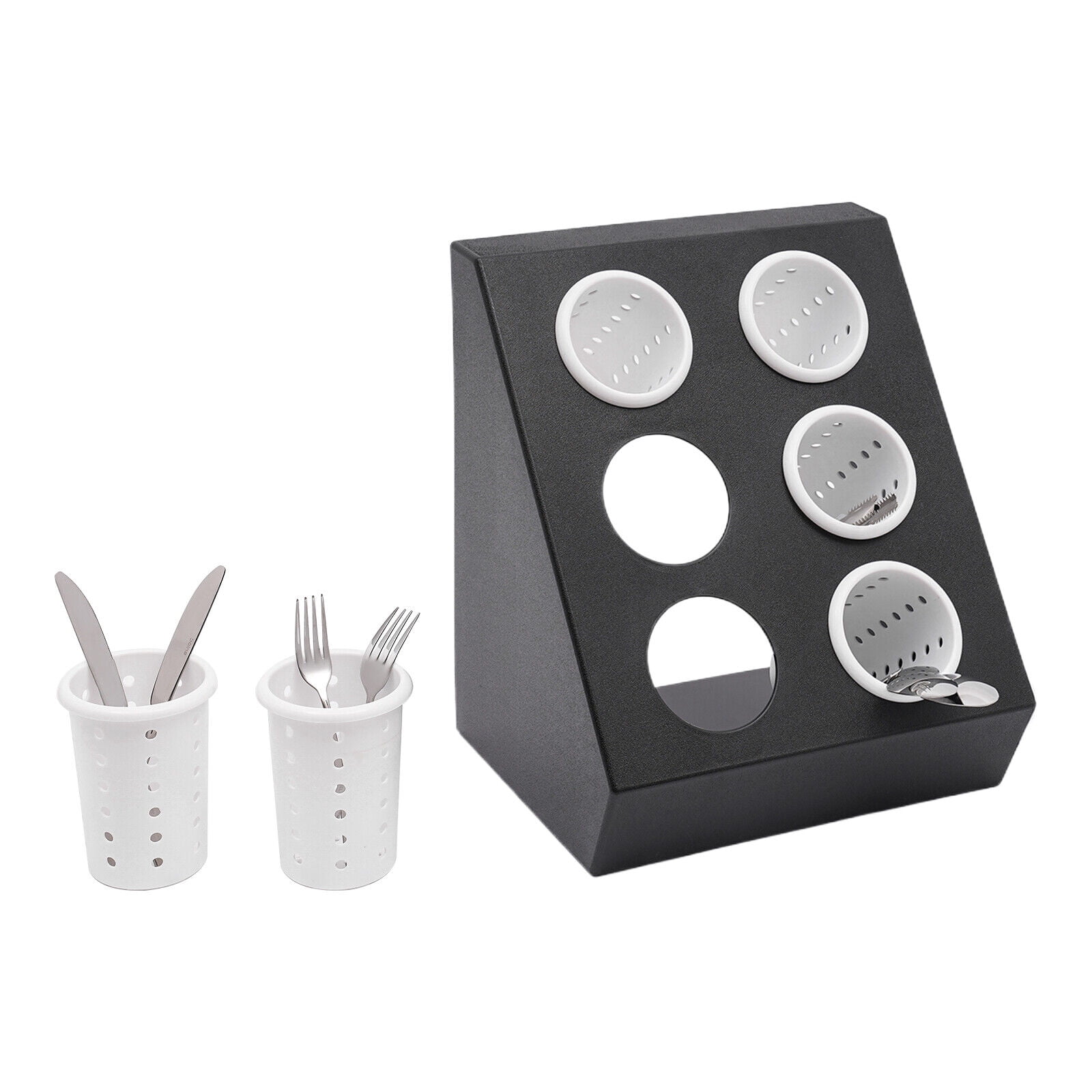 6-Compartment Kitchen Utensil Holder, Kitchen Caddy, Utensil Organizer, Modern