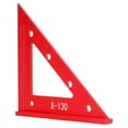 thumbnail image 4 of Woodworking Triangle Ruler Aluminum Alloy Clear Scale 5.1in Carpentry Square for Framing Roof, 4 of 5