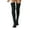 Black, variant on Vorkoi Women's Cable Knitted Thigh High Boot Socks Extra Long Winter Stockings Over Knee Leg Warmers