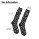 thumbnail image 2 of Fotbe Black White Leaves Calcetas Divertidas Estampadas para Hombre y Mujer, Calcetas de Algodón hasta la Rodilla para Caminar, Correr, Enfermería y Embarazo, 2 of 6