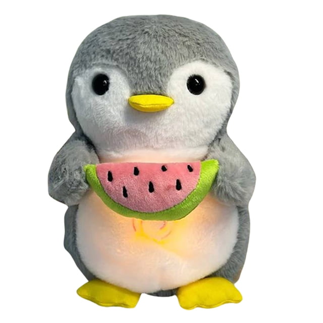 Juguete Musical para Bebé Muñeca Cómoda Lindo Pingüino Con Música Y Luces Regalos Navidad