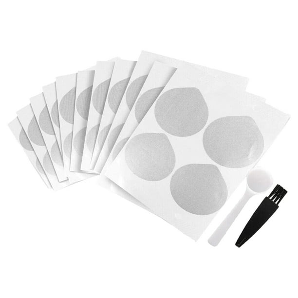 100 Piezas Tapas de Papel de Aluminio Tapas de Aluminio Sellos Tapas de Papel de Aluminio para CáPsulas OriginalLine CáPsulas de Café con Cepillo y Cuchara