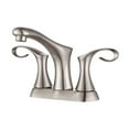 thumbnail image 1 of Kraus Cirrus 4 Inch Centerset 2 Handle Bathroom Sink Faucet Set, Brushed Nickel, 1 of 5