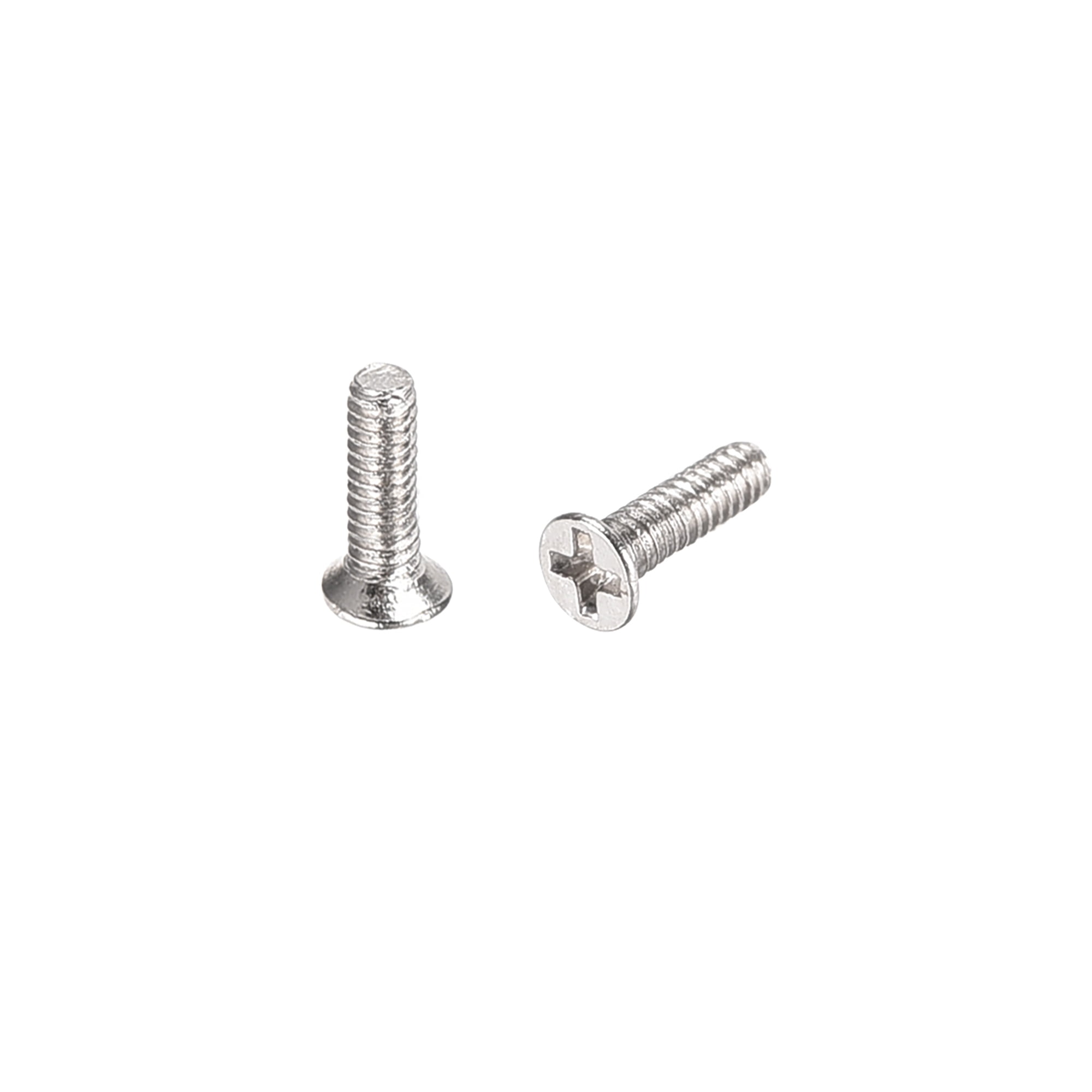 M1.4 x 2mm Tiny Screws Phillips Flat Head Screws Carbon Steel Machine Screws Eyeglass Sunglass