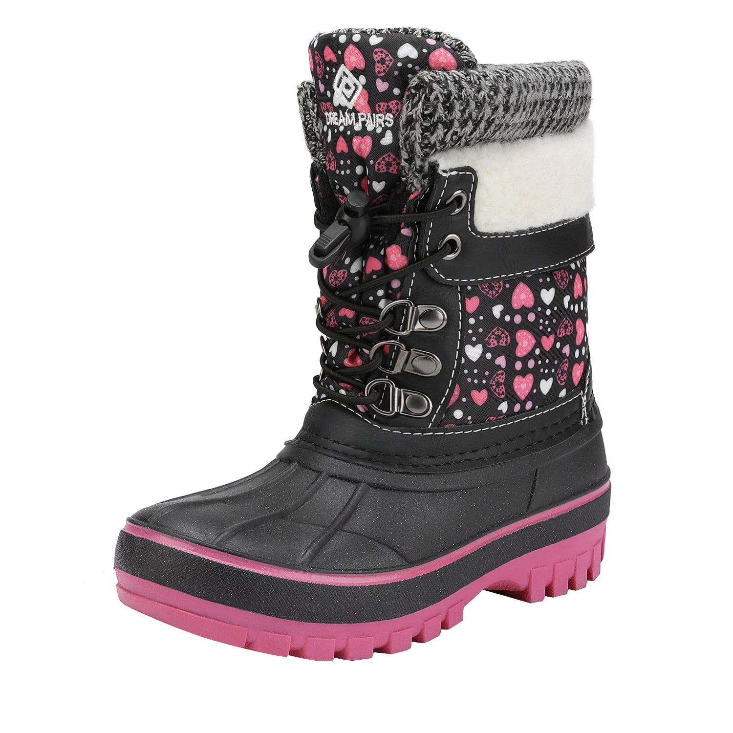 Boys Girls Warm Snow Boots Cold Weather Outdoor Waterproof Winter Boots Toddler/Little Kid 