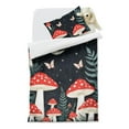 thumbnail image 2 of Mushroom and Butterfly Duvet Cover and Pillowcase Set for Single Bedding, Bedroom Accessories for Kids Teens, 2 of 5