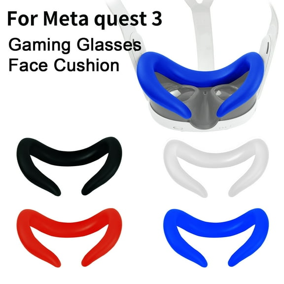 Joernso VR Headset Silicone Face Cushion Sweat-proof Washable Soft Prevent Light Leakage Virtual Reality Glasses Face Guard Pad for Meta Quest3