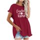 thumbnail image 1 of Camiseta de manga corta estampada casual para mujer OAVQHLG3B Store  lin121212, 1 of 5