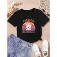 thumbnail image 1 of Youngsters' I Axolotl Questions Cartoon Graphic Tee - Soft & Comfortable Round Neck Short Sleeve Shirt for Boys, Summer Casual Wear with Playful Design, Cute T Shirts, 1 of 6