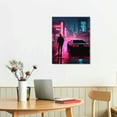 thumbnail image 2 of JEUXUS Vaporwave No Vacancy Outrun Styled Artwork Poster Decorative Painting Canvas Wall Art Living Room Posters Gifts Bedroom Painting, 2 of 4