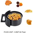 thumbnail image 3 of Air Fryer Accessories, 3 Layer Stainless Steel Air Fryer Basket Toast Rack Air Fryer Accessories Fit All 4.2-6.8QT Air Fryer, Oven, Press Cooker, 3 of 7