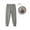 Light Gray, variant on Esaierr 1-10T Toddler Kids Boys Solid Color Casual Leggings Fall Winter Cotton Drawstring Sweat Pants Air Layer Jogger Trousers Outer Wearable Bottoming