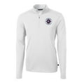 thumbnail image 2 of Men's-Cutter & Buck  White New England Revolution Big & Tall Virtue Eco Pique Recycled Quarter-Zip Pullover Top, 2 of 3