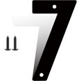 thumbnail image 1 of 12 Inch Modern Black Metal House Numbers, Wall Mount, 7 Count, 1 of 8