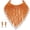 Orange+Shell, variant on Boho African Wooden Beaded Bib Statement Necklace Strands Layered Cluster Chunky Collar Choker Wood Necklace for Women Fashion Costume Jewelry (N0065-Green)