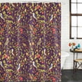 thumbnail image 3 of Botanical Birds Waterproof Fabric Shower Curtain, Art Abstract Leaves Purple Waterproof Fabric Shower Curtain for Bathroom Curtains Bathtubs Hotel Washable Shower Curtains with 12 Hooks Small 36x72in, 3 of 8
