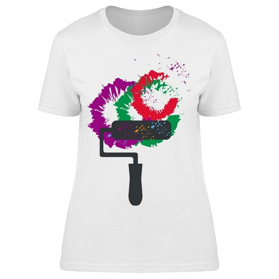Colorful Paint T-Shirt Women -Image by Shutterstock, Female Large