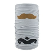 Zan Headgear Mustache Fleece-Lined Motley Tube Mustaches