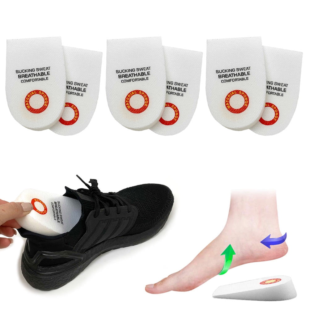 3 Pair Remedy Memory Foam Heel Cushion Instant Comfort Ladies Fits Any