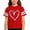 Red, variant on RTKFRFLM Kids' Fashion Casual Heart Print T-Shirt Short Sleeve Crewneck Graphic Tee Top for Boys & Girls Sweet Summer Cotton Shirt Comfortable Active Wear Stylish Unisex Children's Clothing Size 4-16
