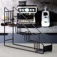thumbnail image 2 of Wire Bottle Holder 4 Compartments Stainless Steel Syrup Bottle Holder Stable Coffee Spice Rack Shelf for Kitchen, 2 of 6