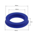 thumbnail image 3 of Uxcell 22mm x 30mm x 6mm UN Type Radial Shaft Oil Seal PU Blue 5 Count, 3 of 7