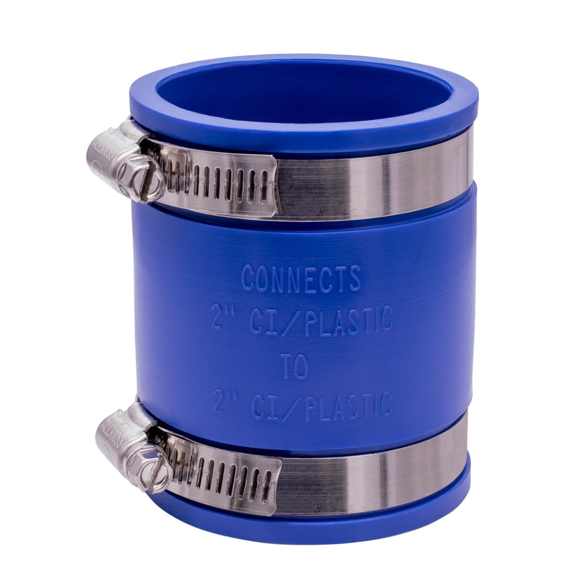 Fernco 105622 2" Flexible PVC Pipe Coupling for Cast Iron and Plastic