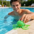 thumbnail image 6 of Octopus Squeeze Toy Children's Bath Toy TPR Water Play Stress Relief Octopus, Squirt Sprinkler Fun for Pool Beach Shower, Sensory Fidget Toy for Kids Adults,Green, 6 of 6