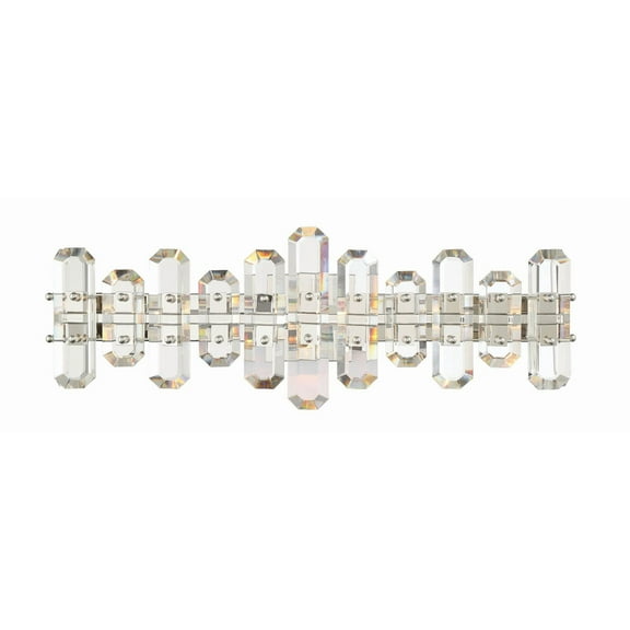 BOL-8883-PN Crystorama Lighting Bolton 3 Light Bath Vanity-Polished Nickel Finish