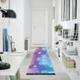 thumbnail image 5 of Blue Purple Clouds Cartoon Bedroom Runner Rug 2'x 6' Non Slip Carpet Indoor Home Area Rug Living Room, 5 of 8