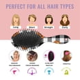 thumbnail image 7 of Checkered Halloween Pumpkin Pattern Hair Brush,Girls Detangling Hair Brush,Glide Through Tangles with Ease for Wet & Dry Hair,8.8"X2.8", 7 of 7