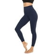 thumbnail image 4 of Ramiter Yoga Pants Women Womens High Waist Ankle Yoga Leggings Workout with Two Pockets XL,Dark Blue, 4 of 4