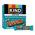 thumbnail image 3 of (6 pack) KIND Gluten Free Dark Chocolate Nuts & Sea Salt Snack Bars, Value Pack, 1.4 oz, 12 Count Cardboard Box, 3 of 19