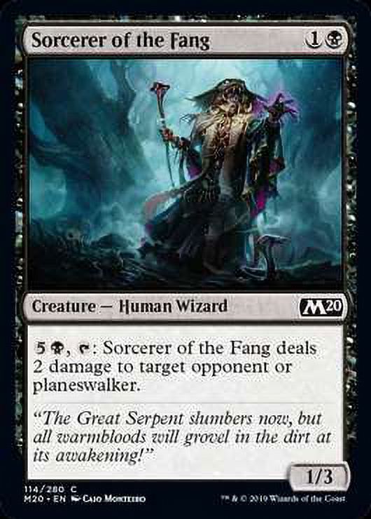 MtG Core Set 2020 Sorcerer of the Fang #114