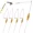 Gold-2oz-5pcs, variant on THKFISH 5 Pack Bottom Bouncer Walleye Trolling Fishing Sinkers | 1/2oz-5oz Bottom Bouncer Walker Fishing Weight for Walleye Trolling Rigs Freshwater Rust Proof Wire