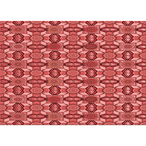 Ahgly Company Indoor Rectangle Patterned Love Red Area Rugs, 2' x 3'
