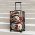 thumbnail image 5 of Christmas plaid scarf snowman Travel Luggage Cover Protector - Anti-Scratch Suitcase Covers Fits 18-32 Inch Luggage, 5 of 5