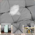 thumbnail image 5 of Geemuslly Rocking Egg Chair Cushion Replacement, 6.3'' Thickened Papasan Seat Pad with Ties, Overstuffed Waterproof Cushion for Indoor Outdoor Patio or Garden (Only Cushion), 5 of 7
