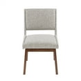 thumbnail image 4 of Dining Chairs Set of 2, Upholstered Accent Chair, Modern Armless Chair with Back for Dining Room Living Room and Bedroom, 300LBS Weight Capacity, Light Gray, 4 of 7