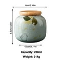 thumbnail image 2 of Ceramic Tea Caddy with Chinese Calligraphy, Airtight Canister for Loose Leaf Tea, Herbs & Spices, 2 of 7